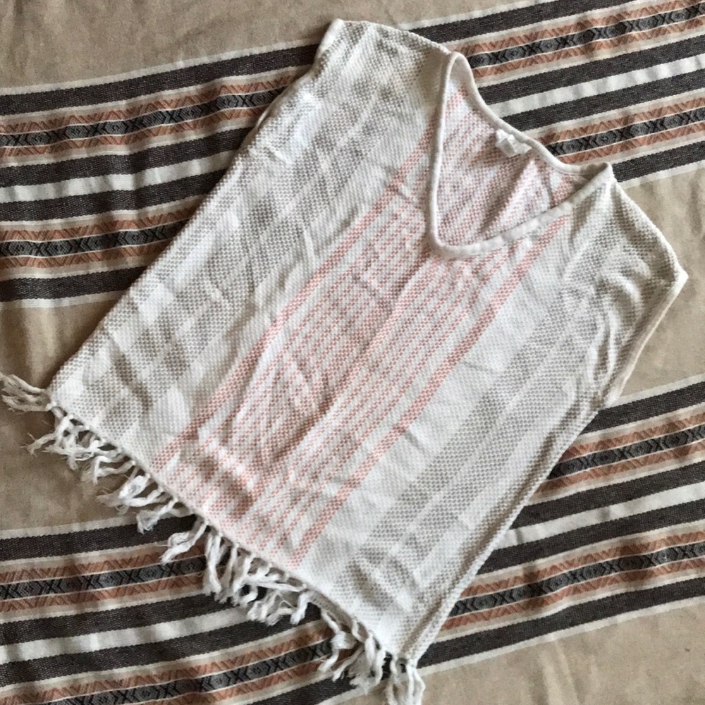 Woven LOFT short sleeved tunic
